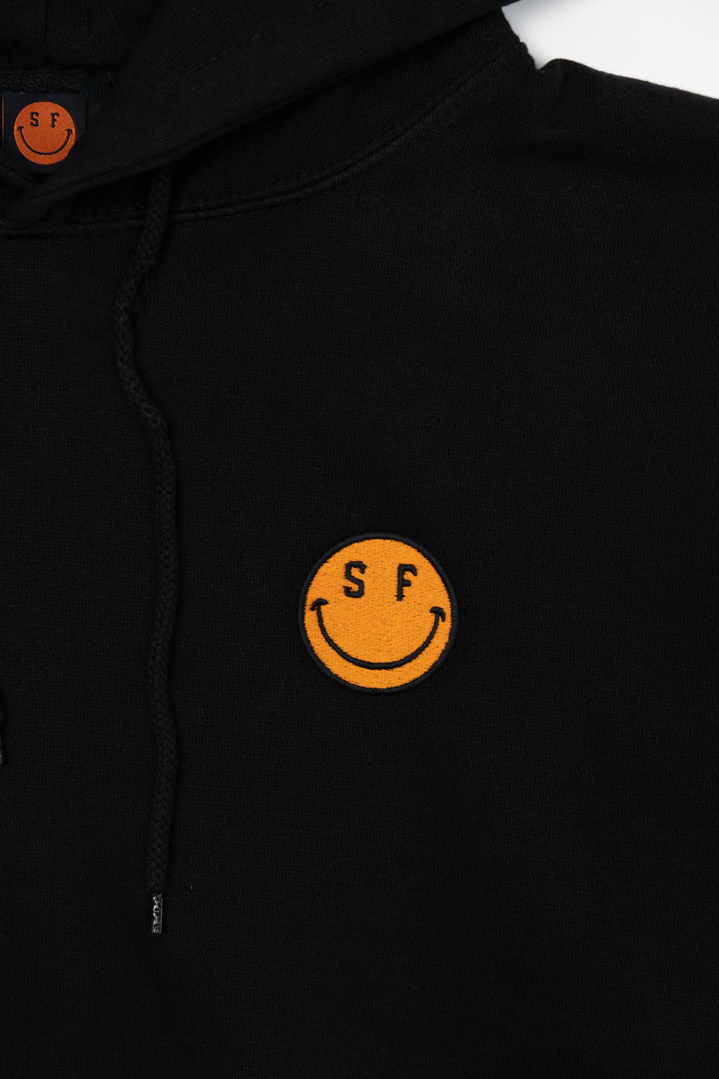 Orange Smile Black Hoodie