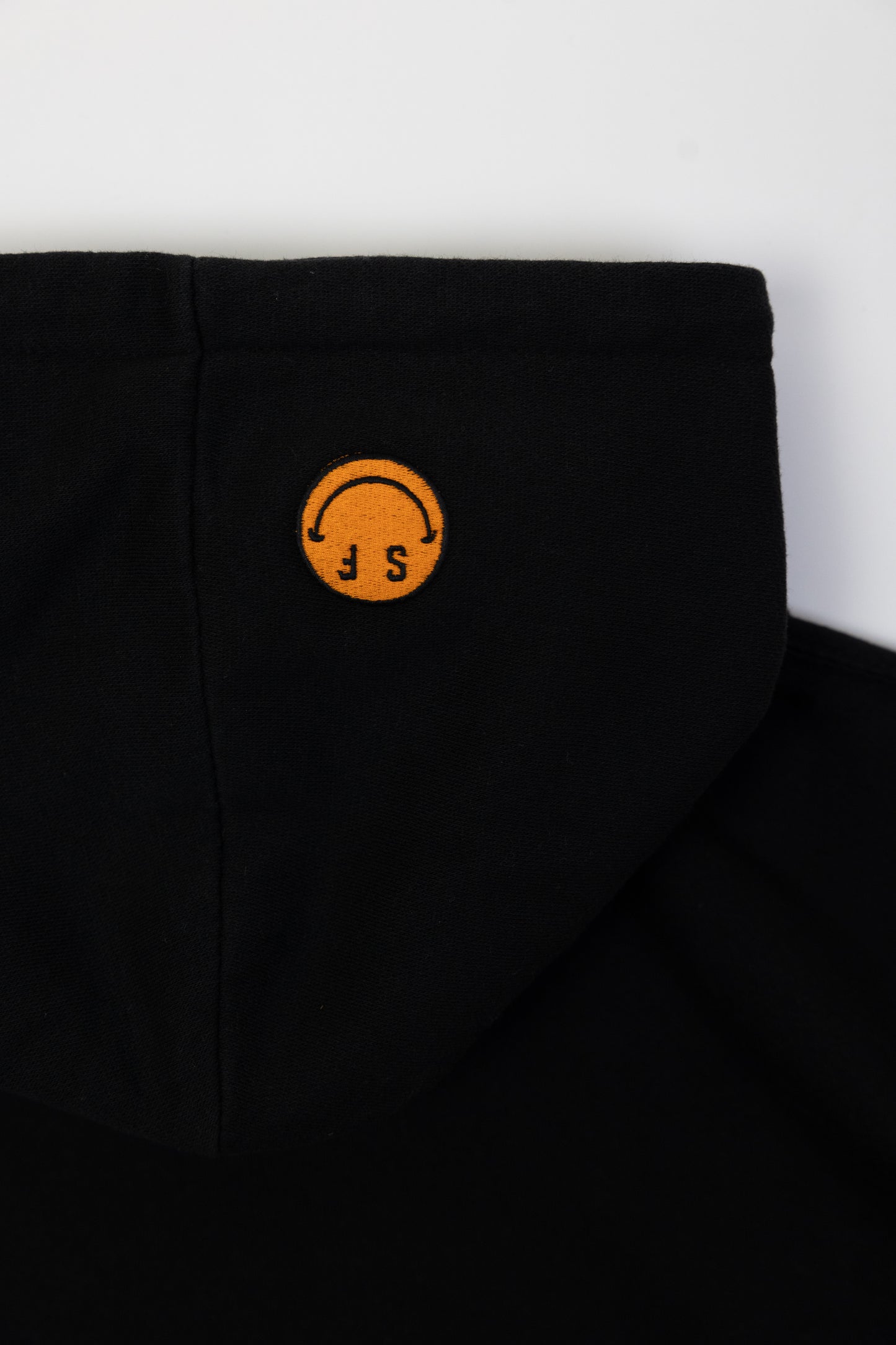 Orange Smile Black Hoodie