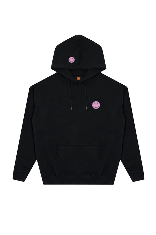 Pink Face Black Hoodie