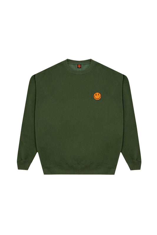 Orange Smile Olive Crew